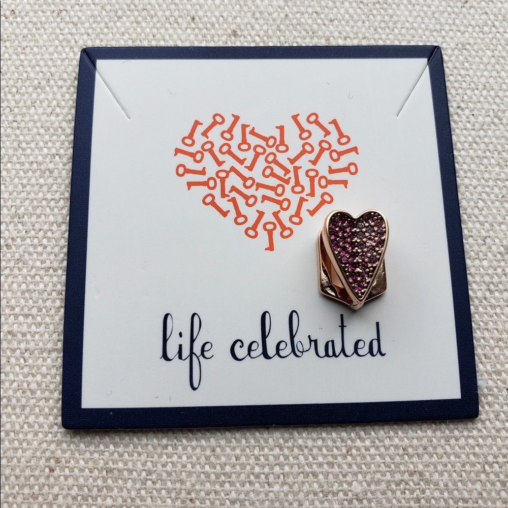 Keep Collective *Pave Heart Rose Gold* Charm